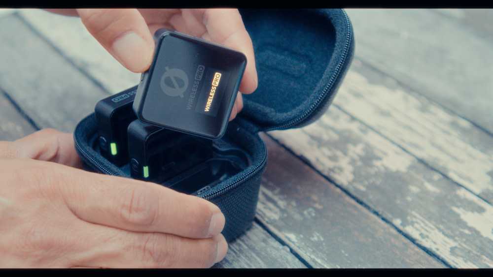 Rode Wirepess PRO-4 Estuche de carga de los Rode Wireless PRO