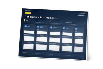 Plantilla 3 en tamaño mediano Vista previa de la plantilla Del guion a las imágenes